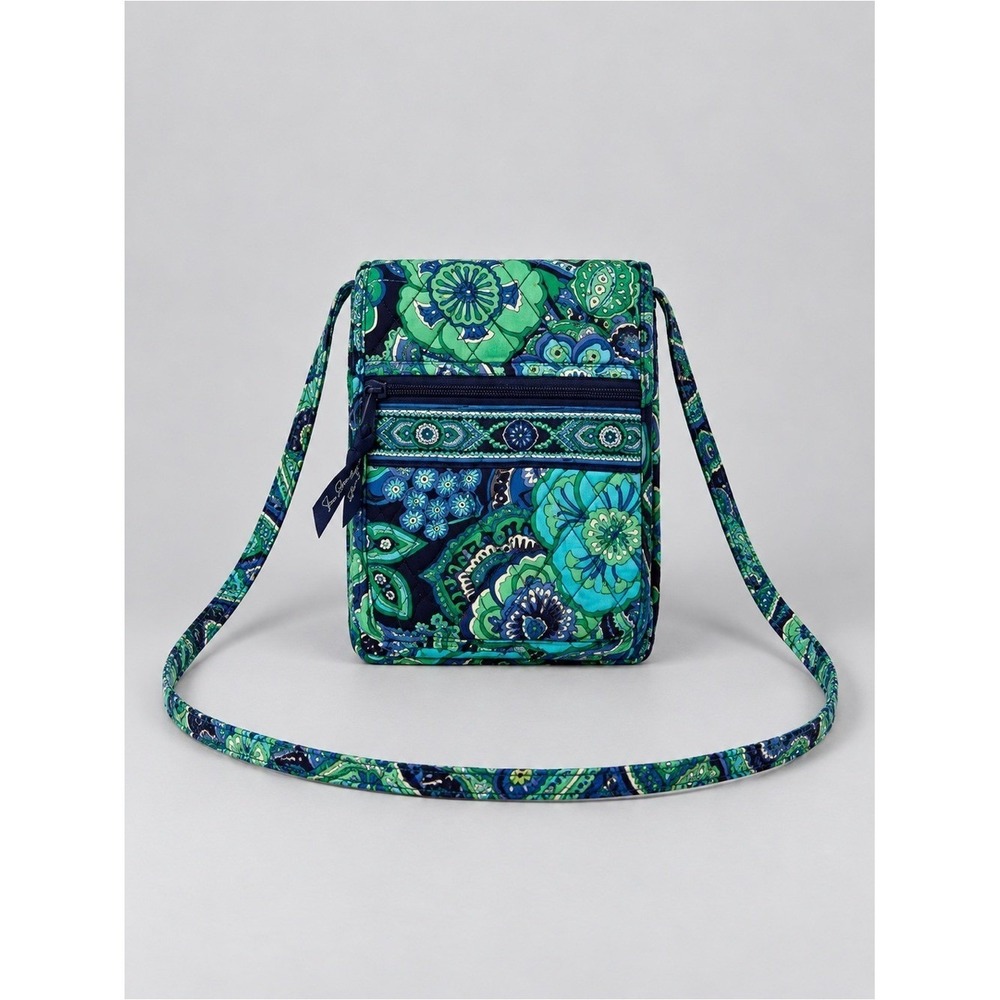Vera Bradley Blue Rhapsody Crossbody Bag Purse Quilted Retired Bohemian